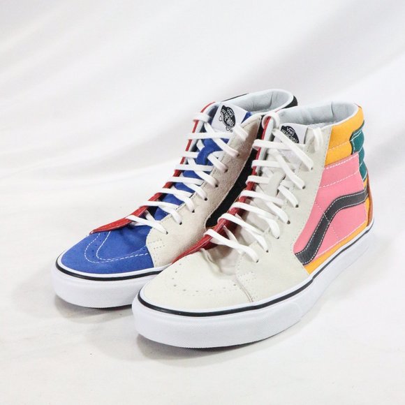 VANS SK8-Hi PATCHWORK Multi Sneakers Like New Sz 8.5 M - Picture 4 of 8
